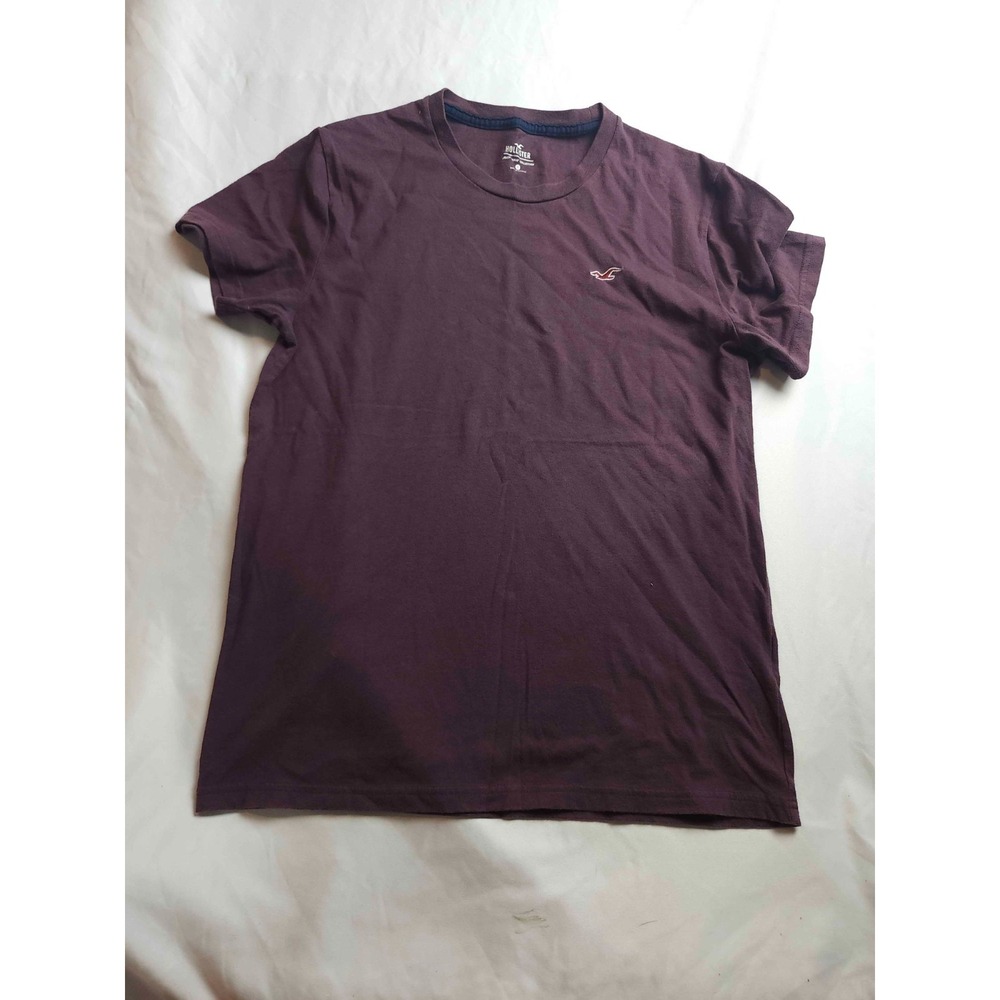 Hollister Must Have Collection T Shirt Mens Small Maroon Knit Small Logo Casual